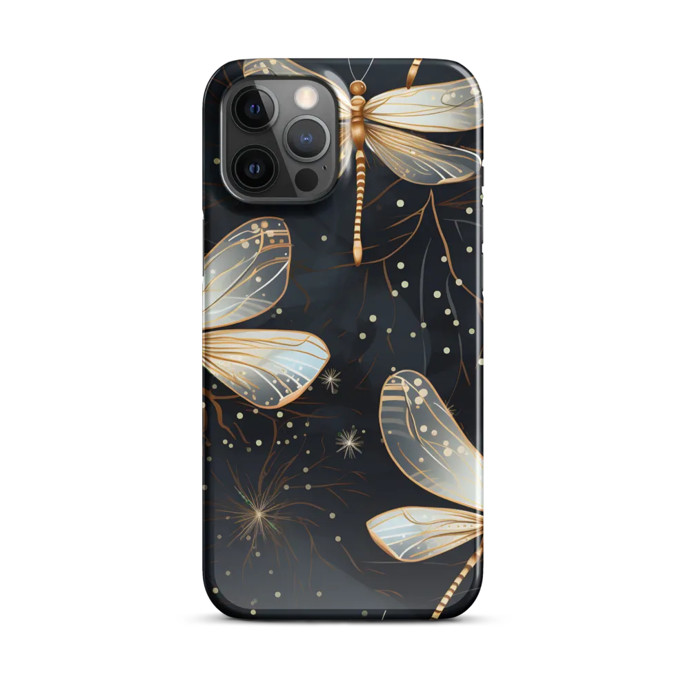 Ethereal Dance: Dragonflies in a Midnight Garden