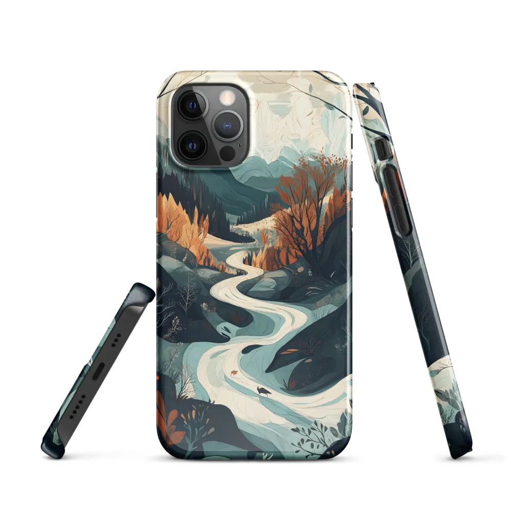 Whispers of Autumn: A Serene River Journey | Phone Case |  12 Pro | Snap Case | Glossy