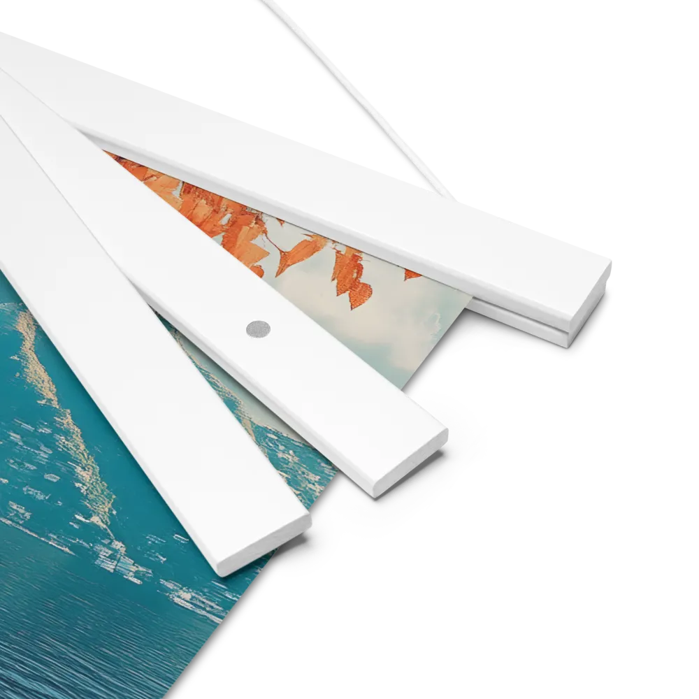 Elysian Waterscape | Poster With White Wood Hanger | 10″×10″