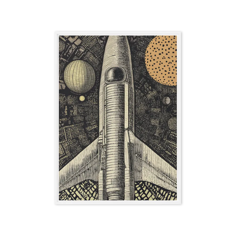 Voyage to the Unknown | Canvas with White Frame | 20″×28″