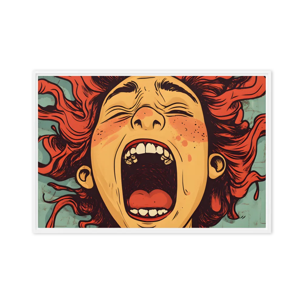 Fury Unleashed | Canvas with White Frame | 20″×30″