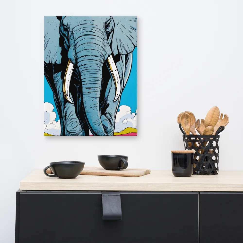 Majestic Presence: The Elephant | Canvas | 16″×20″