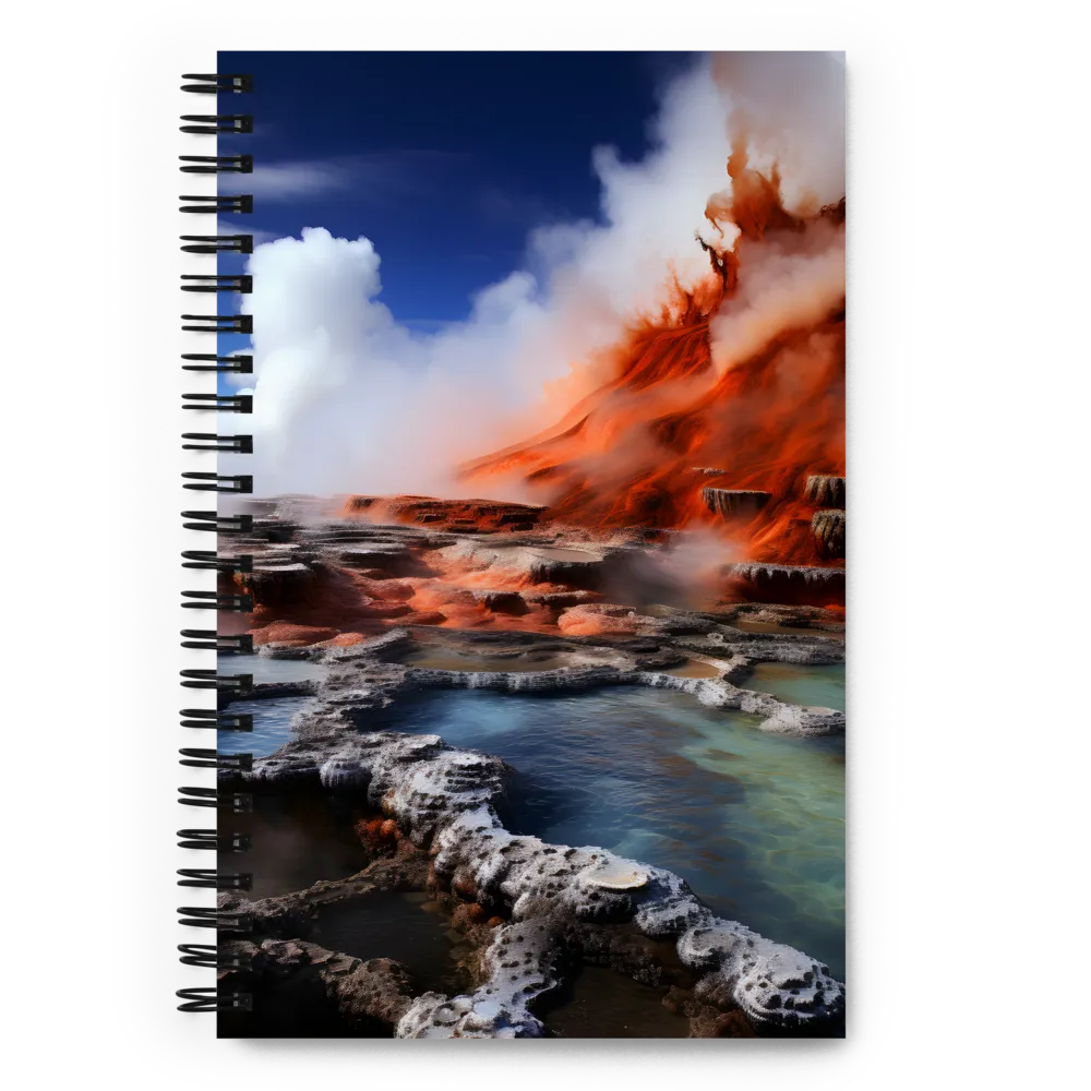 Nature's Fury: The Volcano's Expression | Spiral Notebook