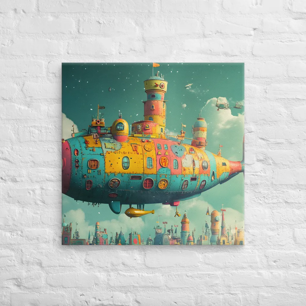 Submerged Dreams: A Whimsical Voyage | Canvas | 28″×28″