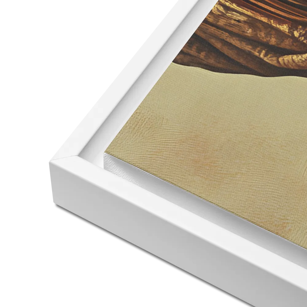 The Mask of Roots | Canvas with White Frame | 24″×36″
