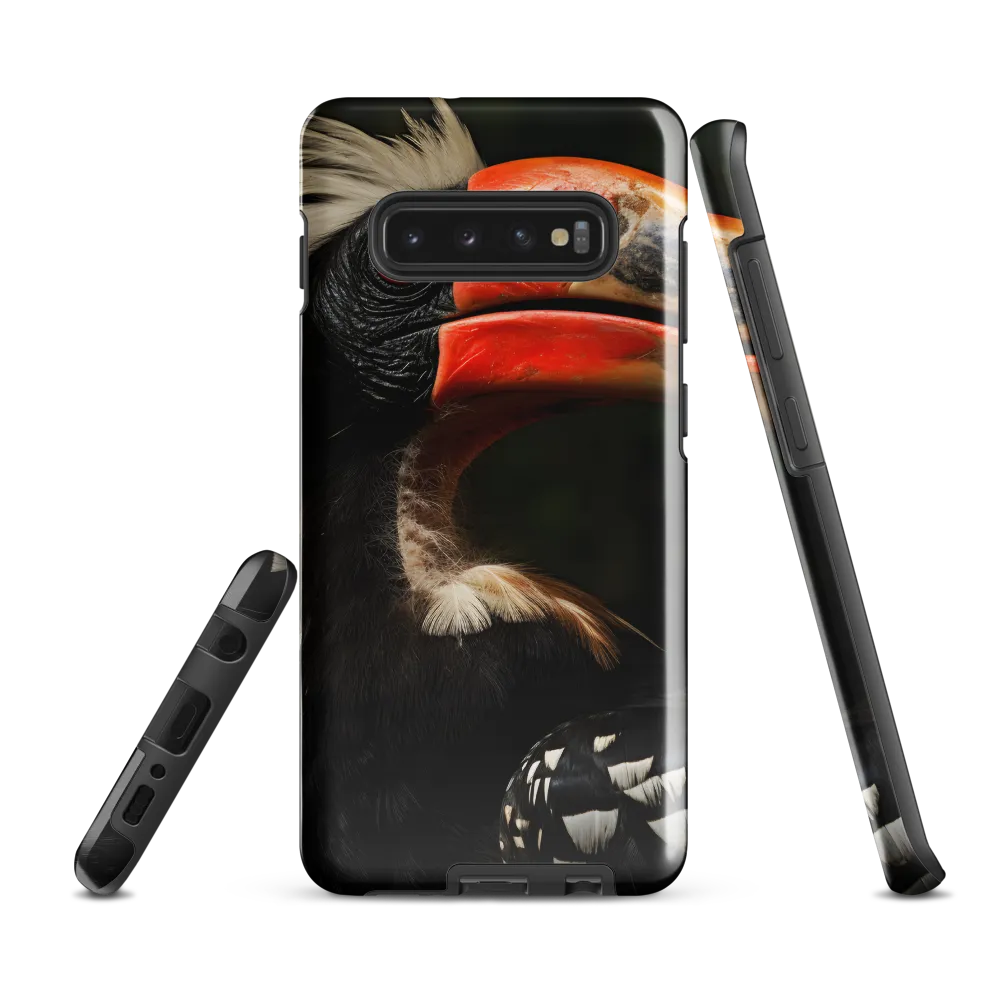 Majesty of the Hornbill | Phone Case |  S10 Plus | Tough Case | Glossy