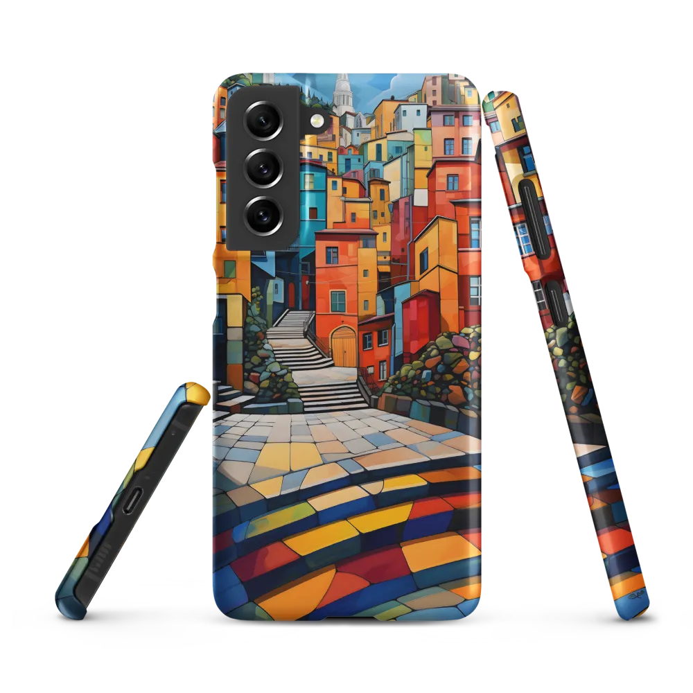 Vibrant Village: A Cubist Journey