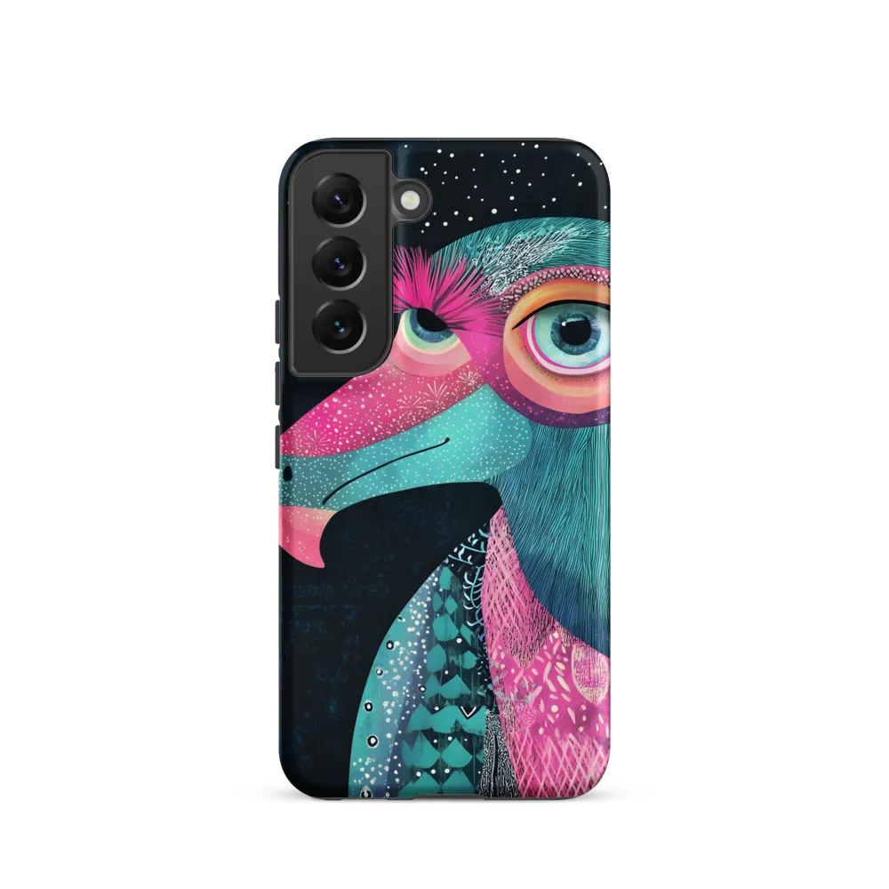 Whimsical Vulture: A Dance of Colors | Phone Case |  S22 | Tough Case | Matte
