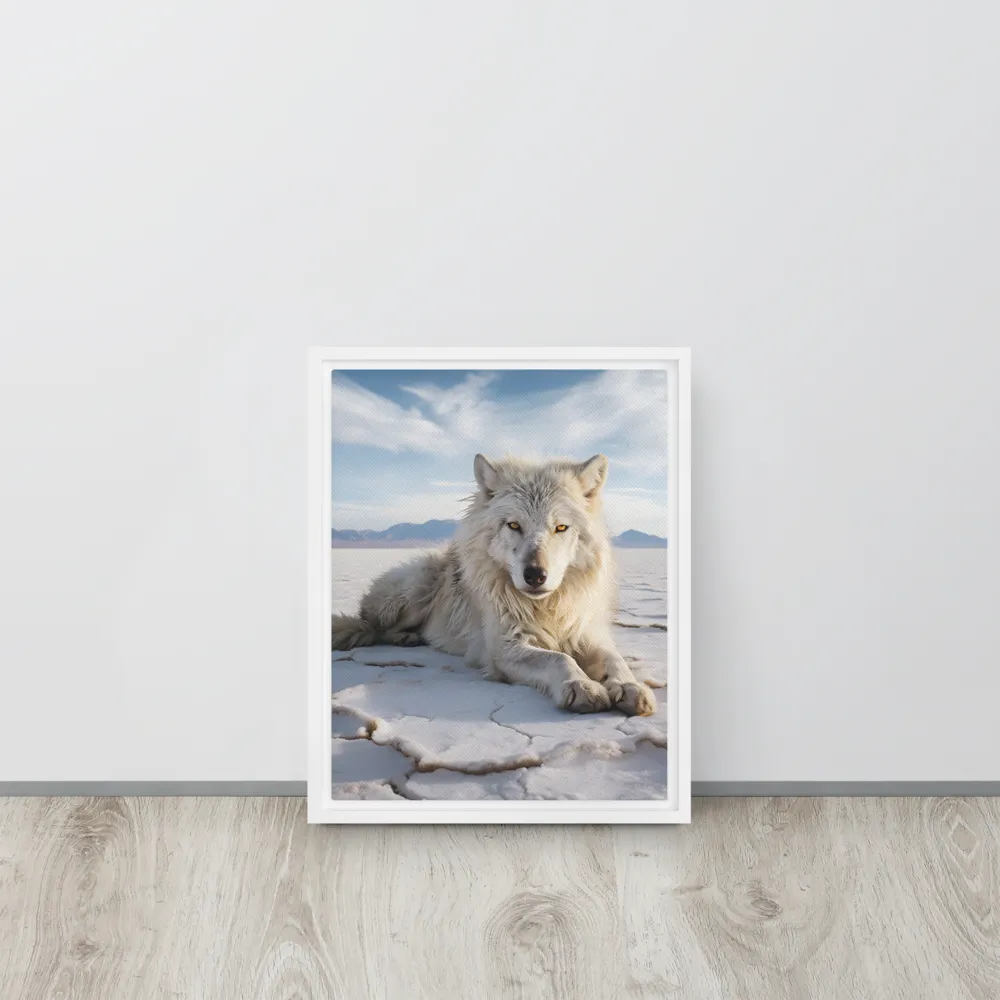 Guardian of the Salt Flats | Canvas with White Frame | 11″×14″