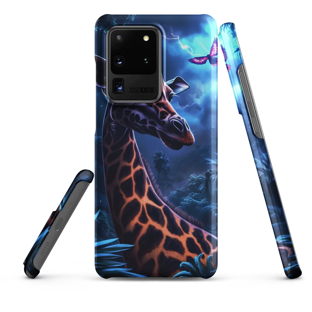 Mystical Giraffe in Twilight Jungle