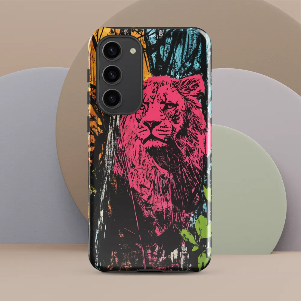Fierce Vibrance: The Pink Lion