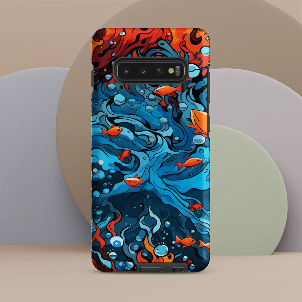 Fluid Harmony: Ocean and Flames