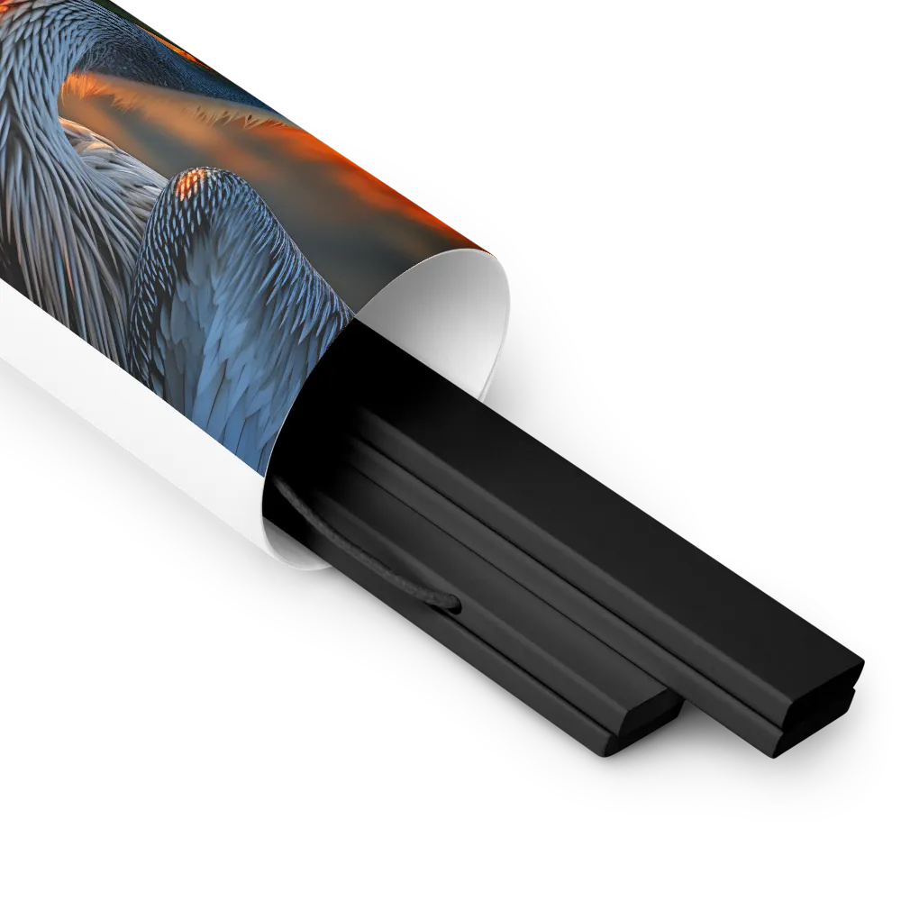 Elegance of the Pelican at Sunset