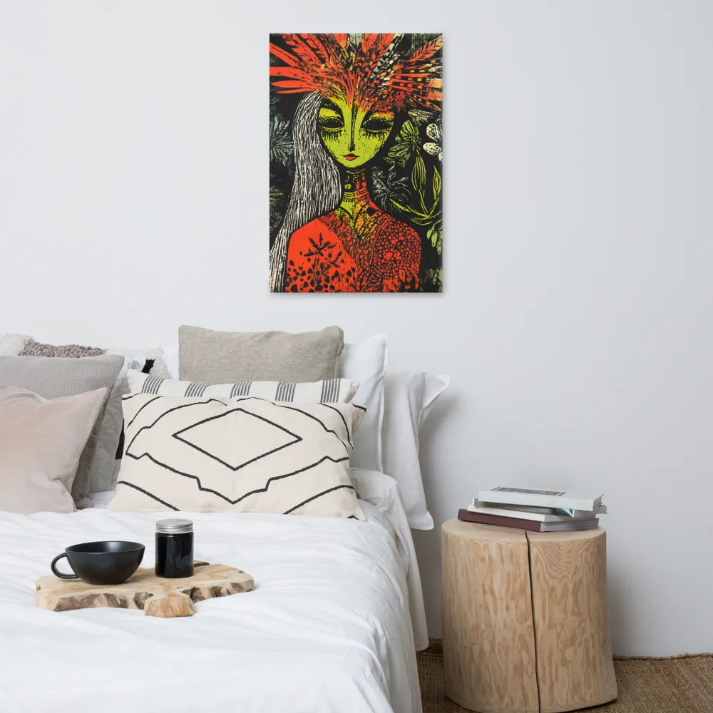 Mystical Flora: A Surreal Portrait