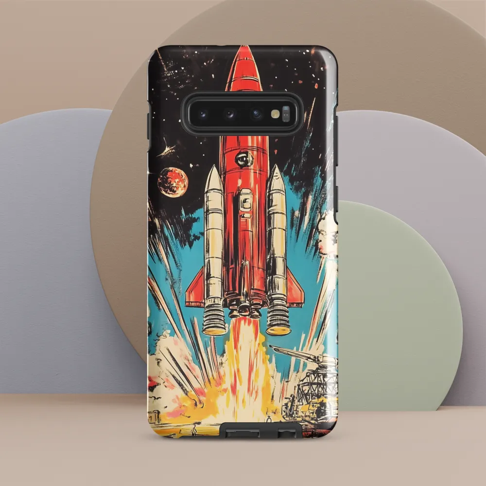 Ignition: A Retro Journey into Space | Phone Case |  S10 Plus | Tough Case | Glossy