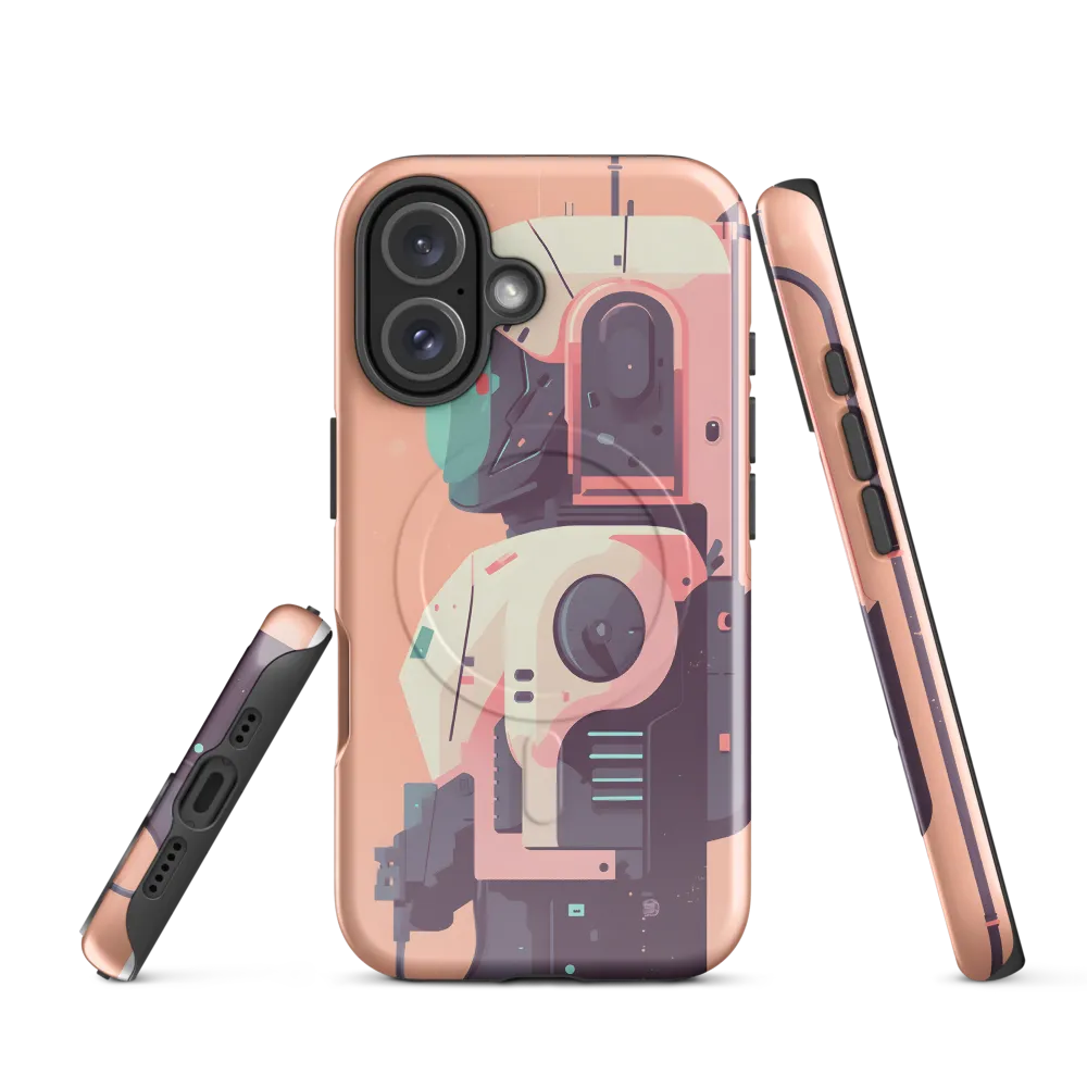 Futuristic Astronaut Bot | Phone Case |  16 | MagSafe® Tough Case | Glossy