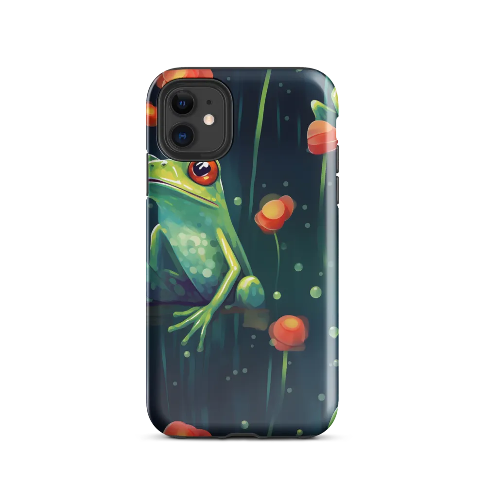 Playful Frogs in a Lush Pond | Phone Case |  11 | Tough Case | Glossy