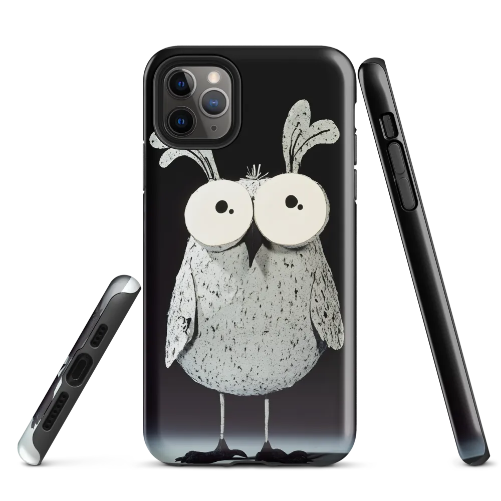 Whimsical Owl in Paper Cutout | Phone Case |  11 Pro Max | Tough Case | Glossy