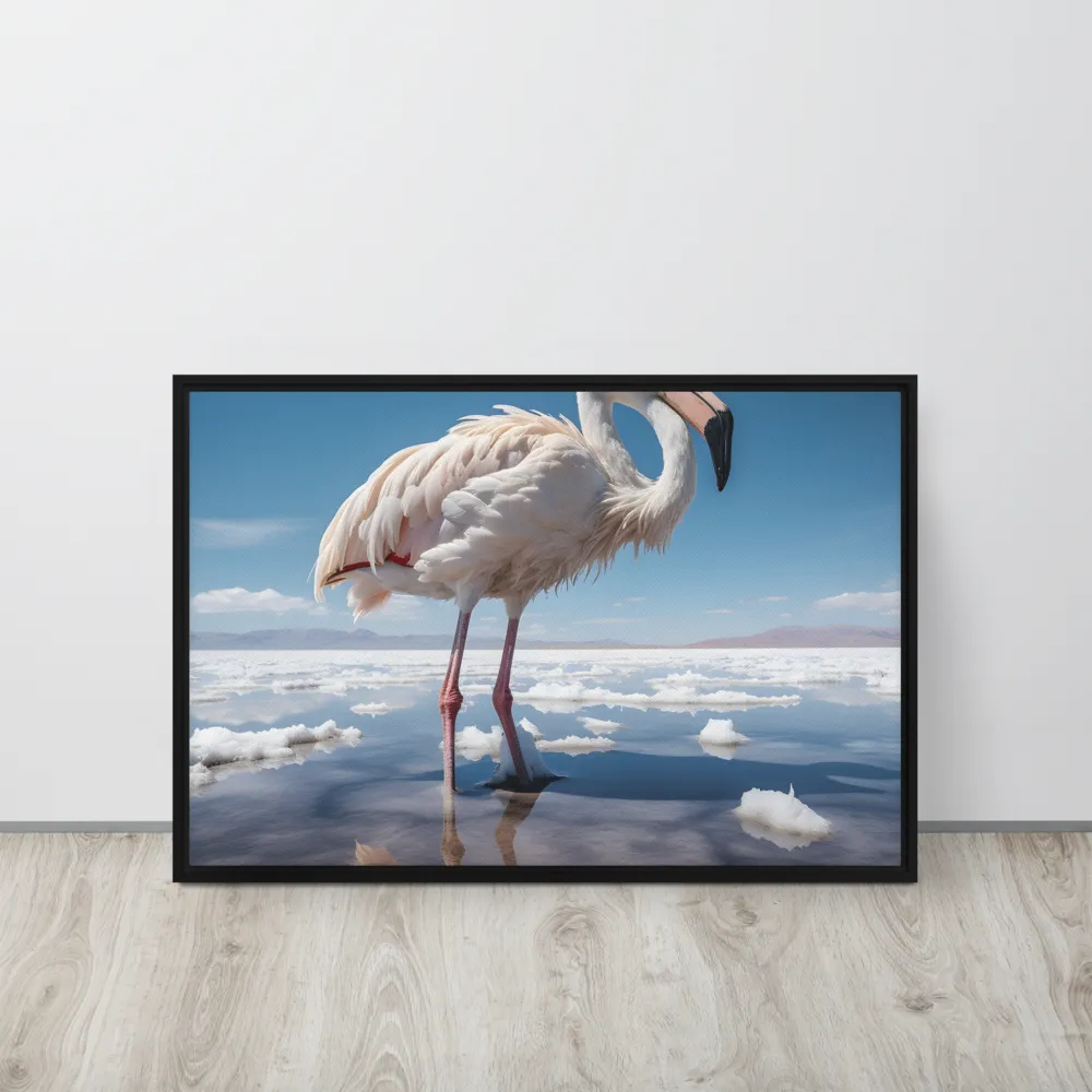 Graceful Solitude of a Flamingo
