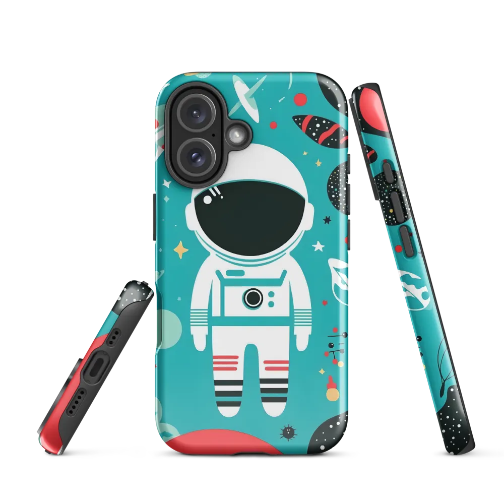 Whimsical Astronaut in Cosmic Wonderland