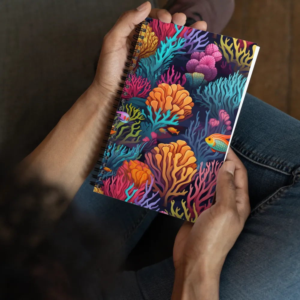 Underwater Harmony: A Coral Reef Wonderland | Spiral Notebook