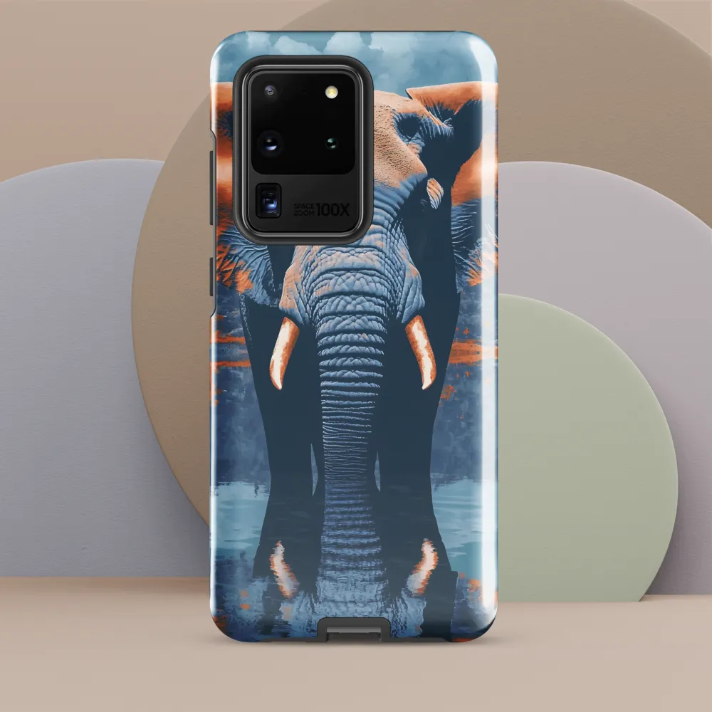 Majestic Reflection: The Elephant's Serenade