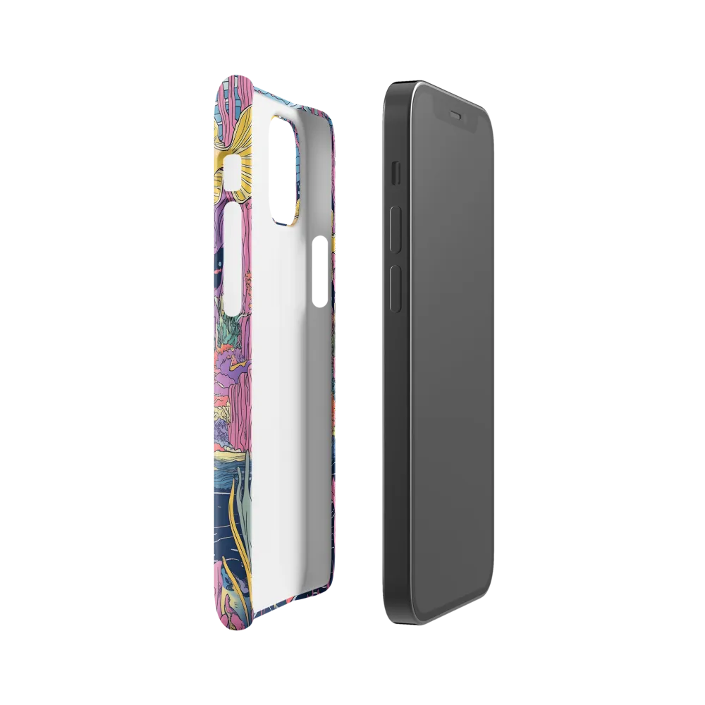 Underwater Dreamscape: A Playful Encounter | Phone Case |  12 Mini | Snap Case | Glossy
