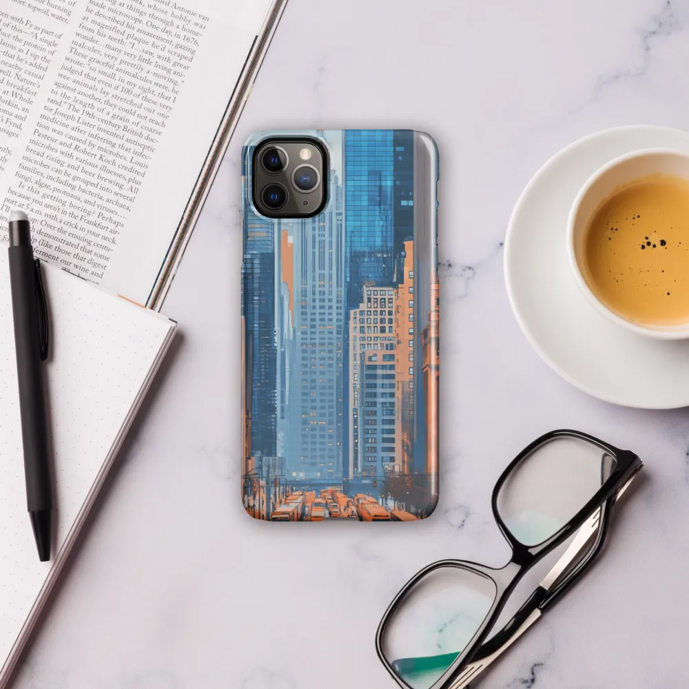 Urban Symphony in Blue and Orange | Phone Case |  11 Pro Max | Snap Case | Glossy