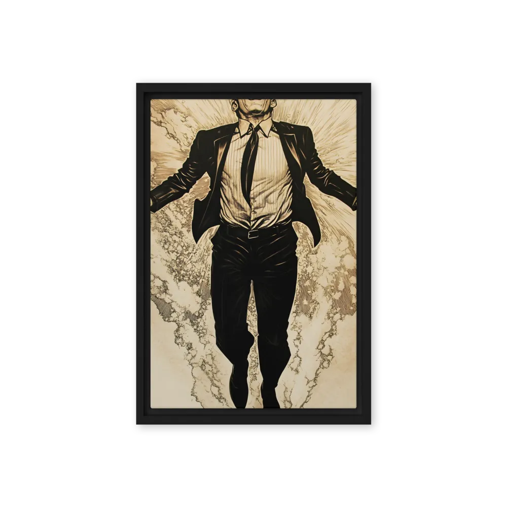 Ascendancy of the Spirit | Canvas with Black Frame | 12″×18″