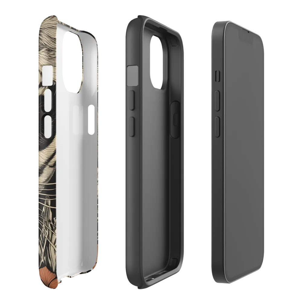 Feline Majesty: The Human-Leopard Connection | Phone Case |  14 | Tough Case | Matte