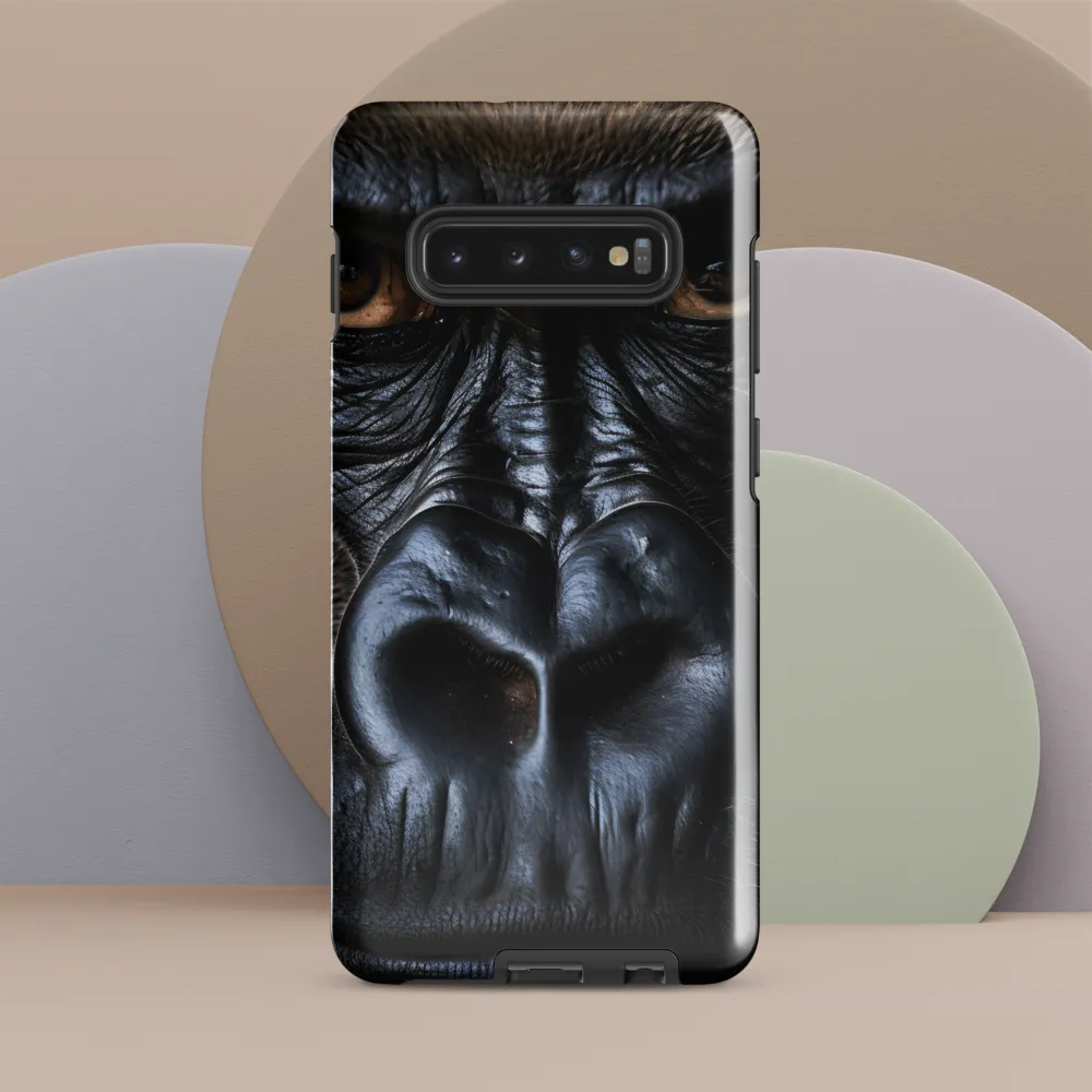 Gaze of the Wild: A Gorilla's Portrait | Phone Case |  S10 Plus | Tough Case | Glossy