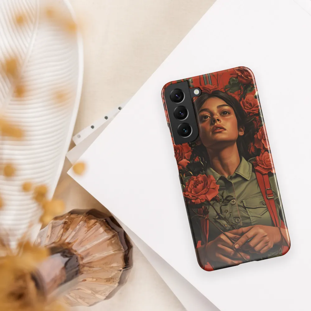 Harmony and Strength: A Portrait Among Roses