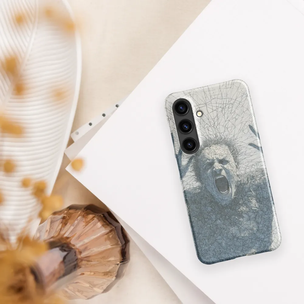Breaking Free: An Expression of Anguish | Phone Case |  S24 | Snap Case | Matte