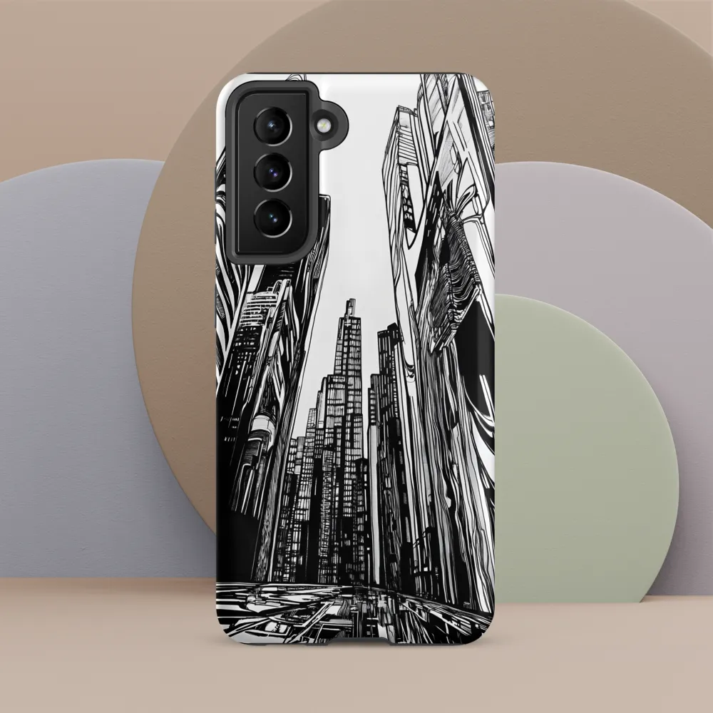 Urban Echoes: A Line Art Journey