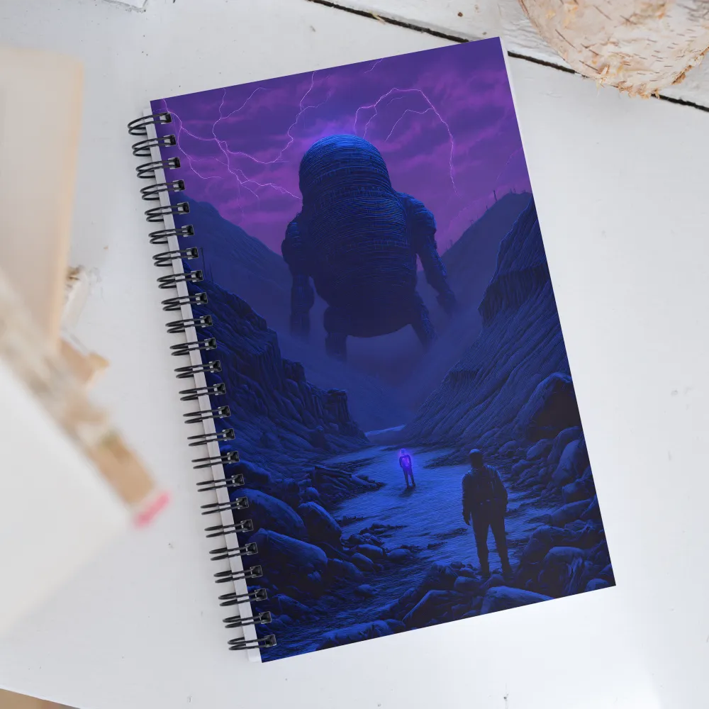 The Ominous Guardian | Spiral Notebook