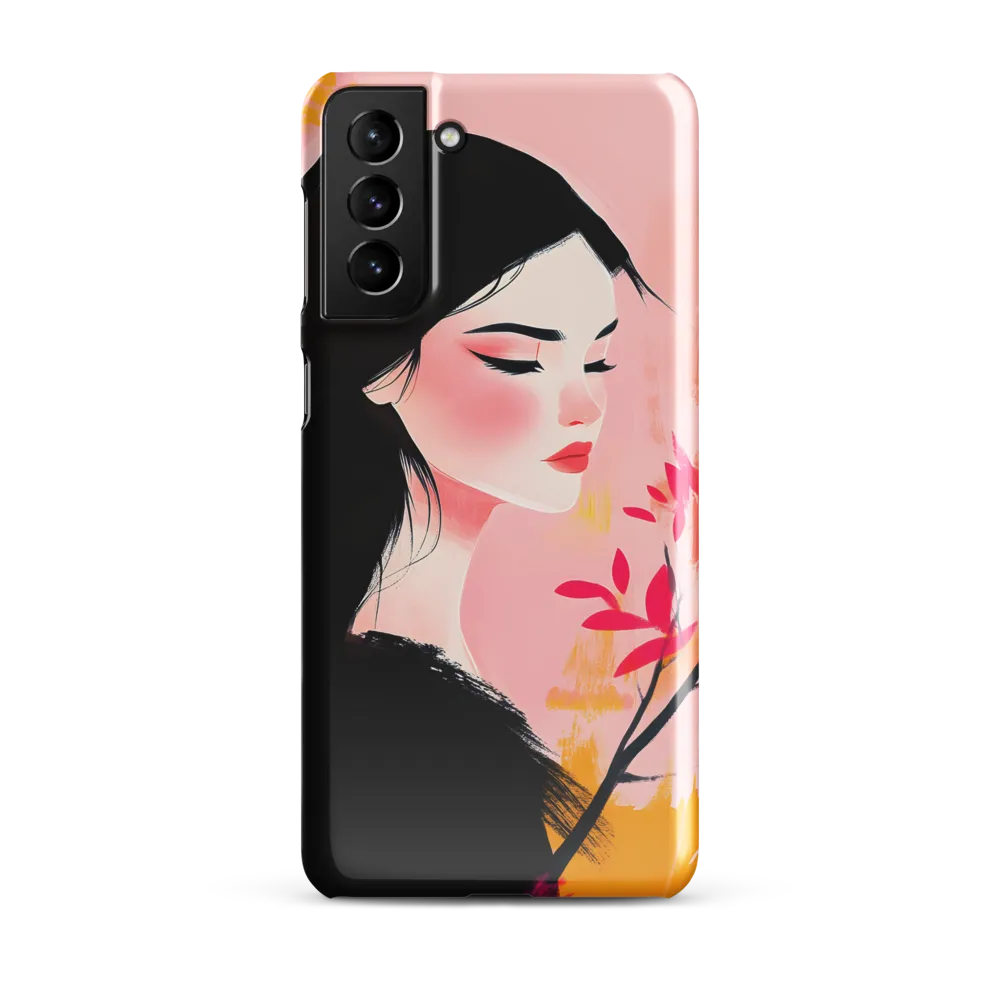 Pink Profile with Blossom Branch