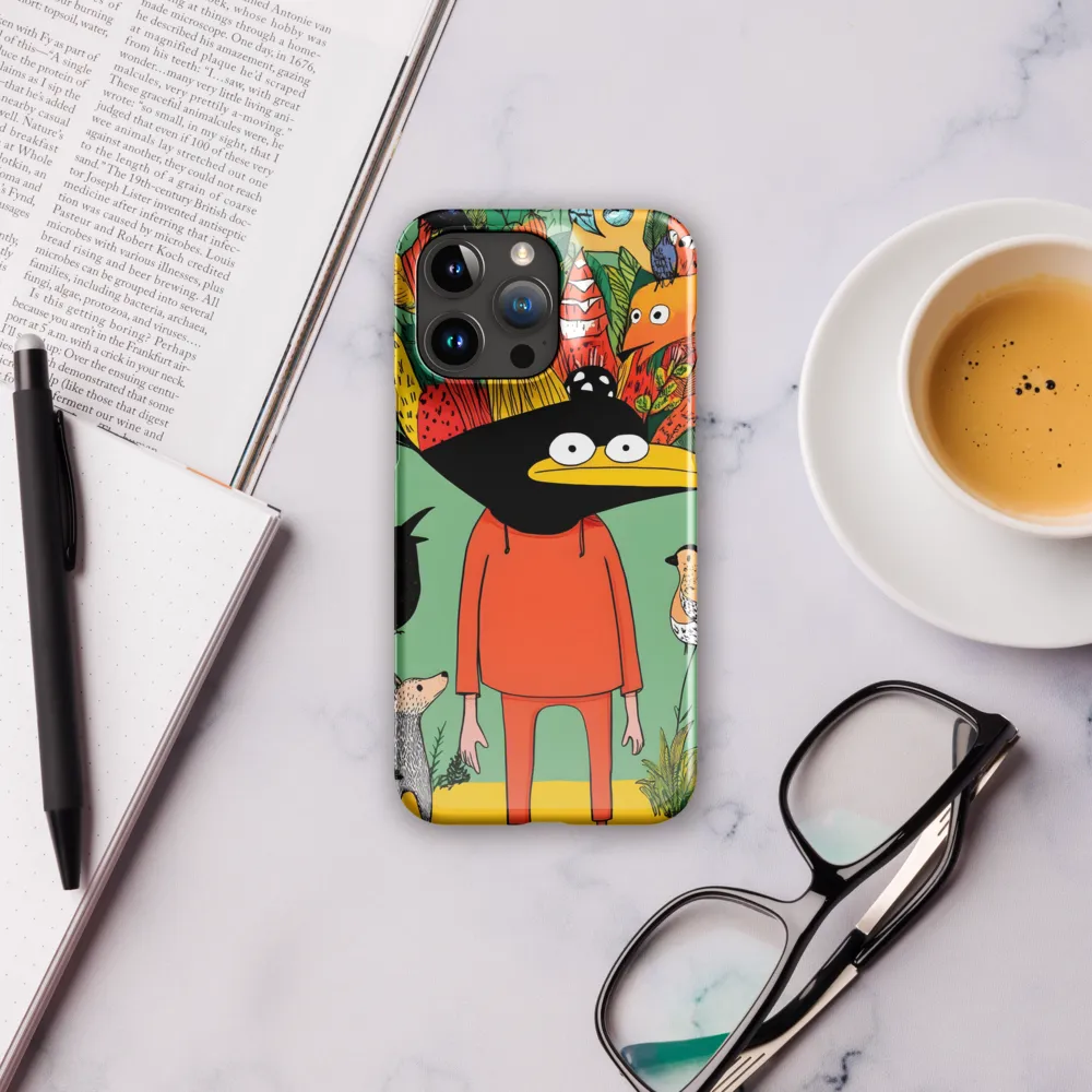 Whimsical Encounter in a Colorful Jungle