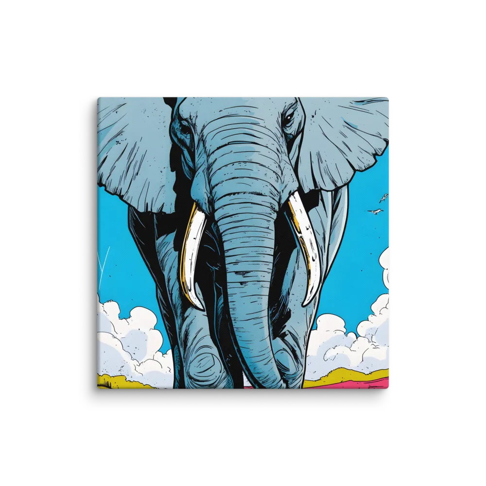 Majestic Presence: The Elephant | Canvas | 26″×26″