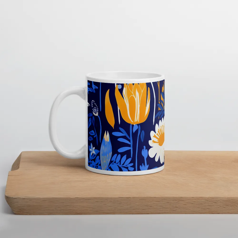 Floral Symphony | Mug with White inside | 11 oz