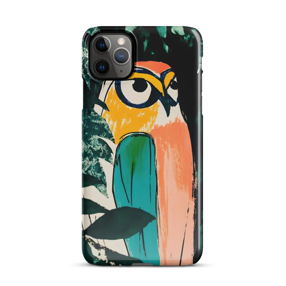 Camouflaged Majesty: The Abstract Owl | Phone Case |  11 Pro Max | Snap Case | Glossy