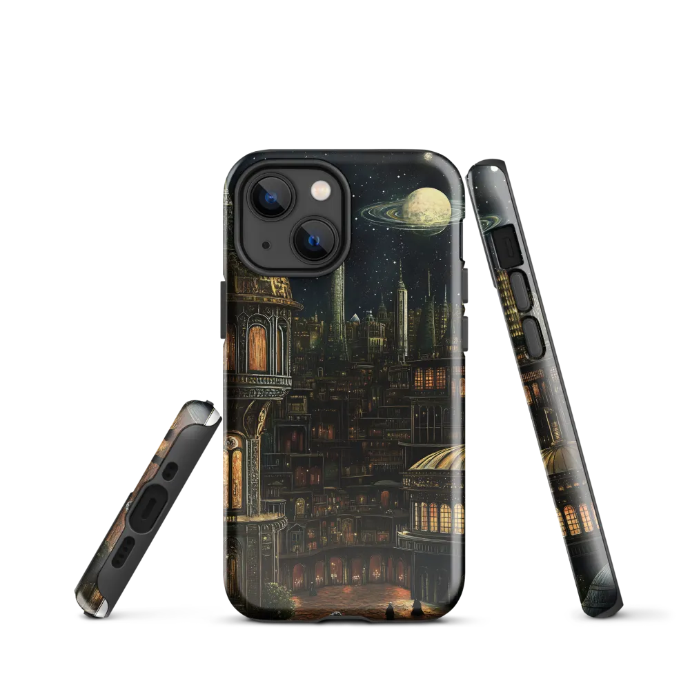 Celestial Enigma: A Surreal Cityscape
