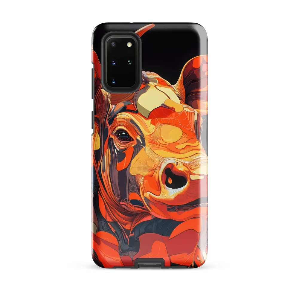 Modern Serenade: The Vibrant Cow