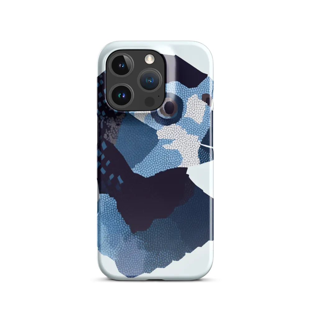 Abstract Avian Portrait in Blue