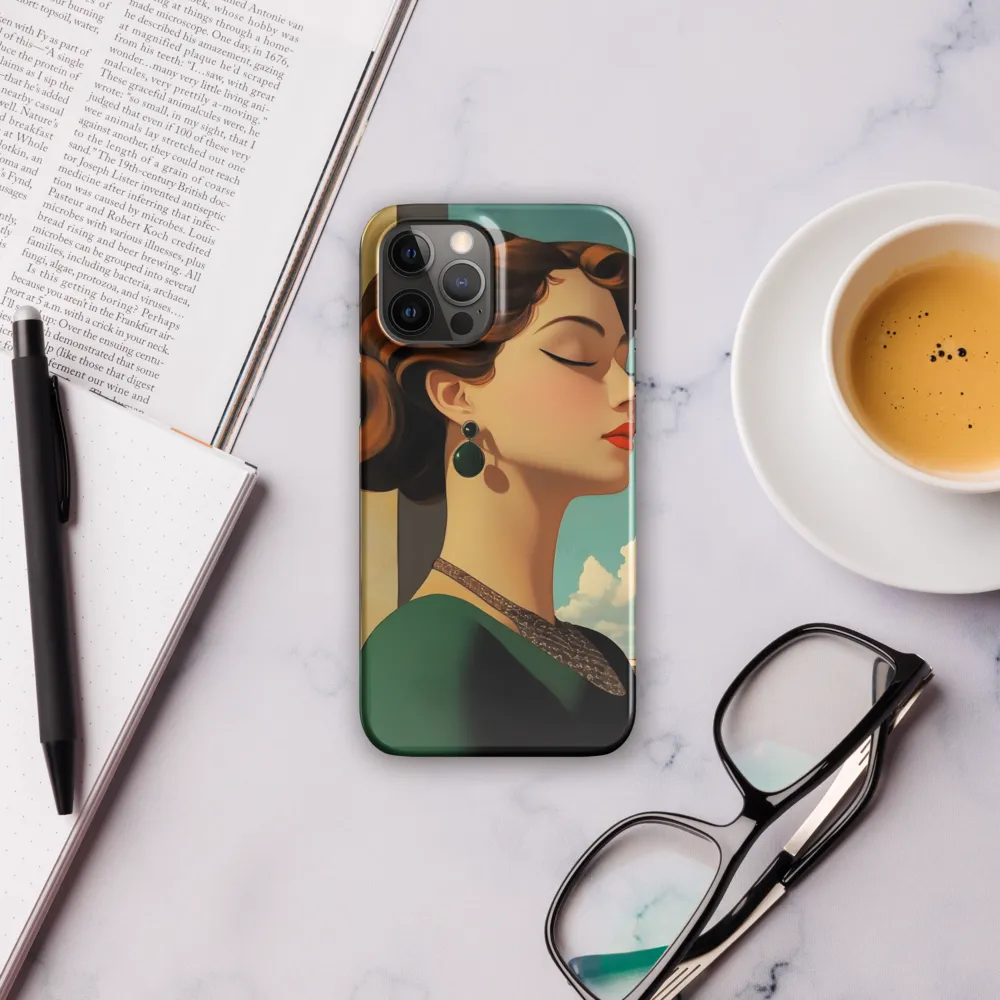 Elegance in Art Deco: A Portrait of Grace | Phone Case |  12 Pro Max | Snap Case | Glossy
