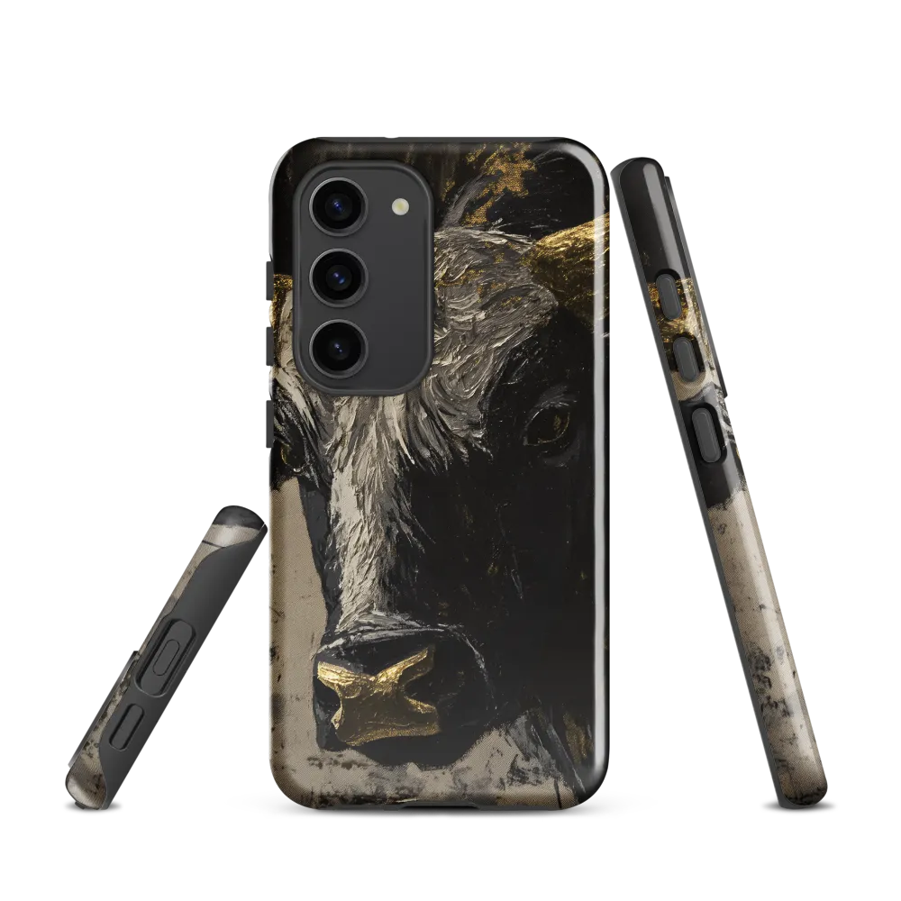 Majestic Bull: The Power in Black and Gold