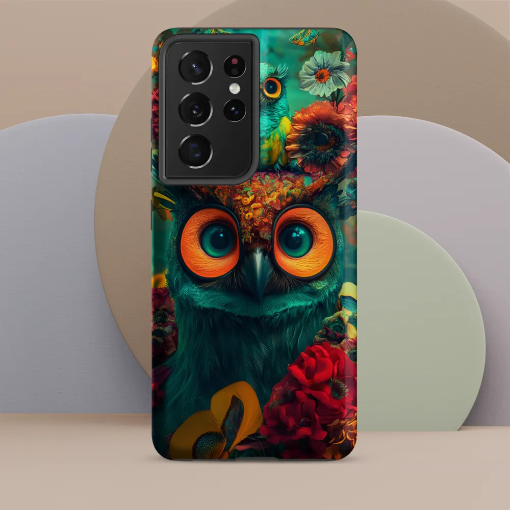 Majestic Harmony: The Floral Owl