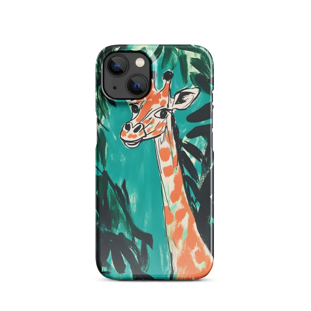 Curious Giraffe in Lush Greenery | Phone Case |  13 | Snap Case | Glossy