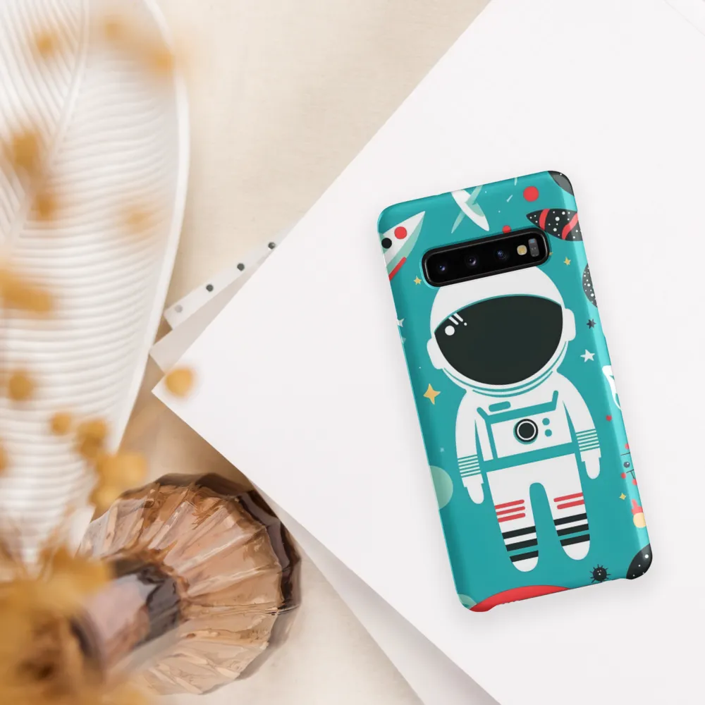 Whimsical Astronaut in Cosmic Wonderland