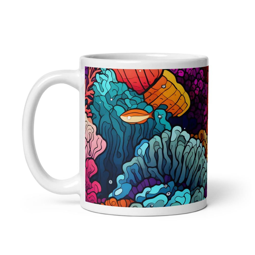 Vibrant Underwater Symphony | Mug with White inside | 11 oz