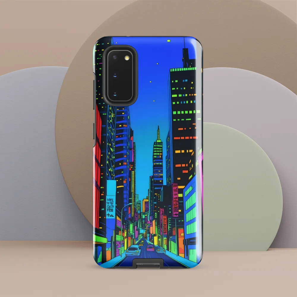 Neon Dreamscape: A Futuristic City at Dusk